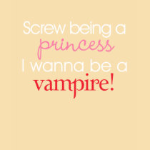 I Wanna Be A Vampire T-Shirt by novelconcept I Wanna Be A Vampire T-Shirt