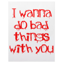 I Wanna do Bad Things With You Letterhead Design