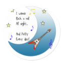 I wanna rock n roll all night stickers
