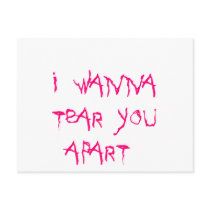 I Wanna Tear You Apart Postcard
