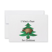 I want a bear for christmas announcement