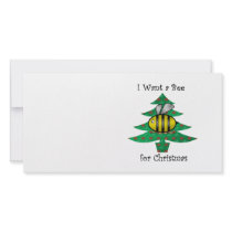 I want a bee for christmas photo card template