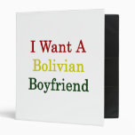 I Want A Bolivian Boyfriend Binder
