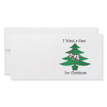 I want a cow for christmas photo cards