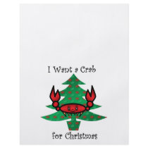 I want a crab for christmas flyer