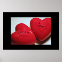 I Want A Divorce Hearts Print
