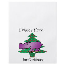 I want a hippo for christmas flyers