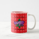 I want a hippo for christmas red christmas trees mugs