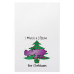 I want a hippo for christmas stationery paper