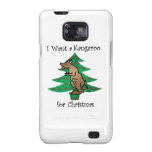 I want a kangaroo for christmas samsung galaxy s cases