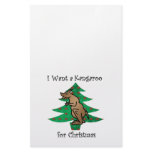 I want a kangaroo for christmas personalized stationery