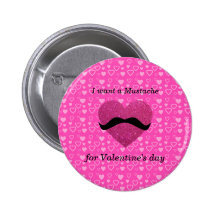 I want a mustache for valentine's day pins