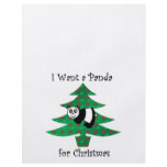 I want a panda for christmas flyer design