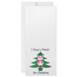 I want a panda for Christmas Full Color Rack Card