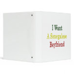 I Want A Senegalese Boyfriend 3 Ring Binders