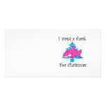 I want a shark for Christmas Photo Card