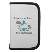 I want a unicorn for Christmas blue christmas tree Organizer