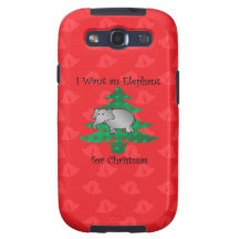 I want an elephant for christmas samsung galaxy s3 cases