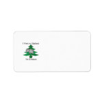 I want an elephant for christmas custom address label