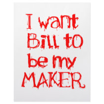 I want Bill to be my MAKER Letterhead Design