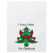 I want crabs for christmas personalized flyer