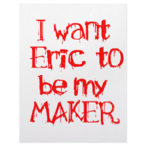 I Want Eric to be My MAKER Custom Letterhead