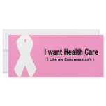 I want health care like my congressman's custom rack cards