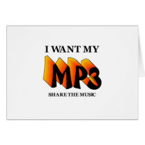 I Want My MP3 cards