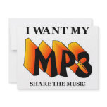I Want My MP3 Invitation