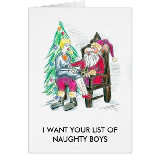 I WANT NAUGHTY BOYS card