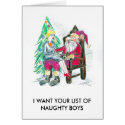 I WANT NAUGHTY BOYS cards