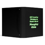 I want Santa's list of naughty girls binders