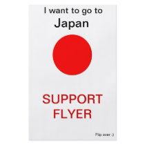 I want to go to Japan Support Flyer