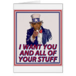 I Want You And All Of Your Stuff cards