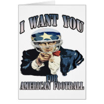 I WANT YOU FOR AMERICAN FOOTBALL cards
