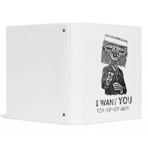 I want you for hip-hop army vinyl binders