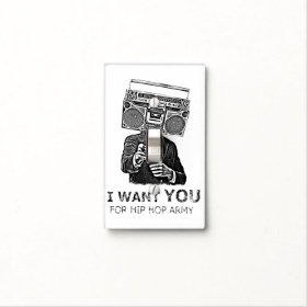 I want you for hip-hop army light switch covers