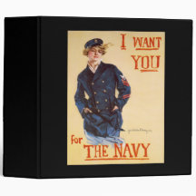I want you for the Navy 3 Ring Binder