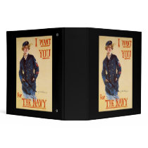 I want you for the Navy 3 Ring Binder