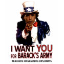 I Want You - Obama Political Ladies' Tee t-shirts