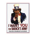 I Want You - Obama Political Postcard