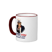 "I Want You!" Personalized Uncle Sam Mug