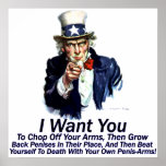 I Want You:  To Chop Off Your Arms Poster posters
