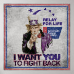 I want you to fight Back Print
