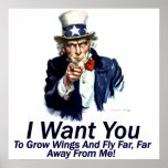 I Want You:  To Grow Wings Poster posters
