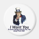 I Want You:  To Grow Wings magnets