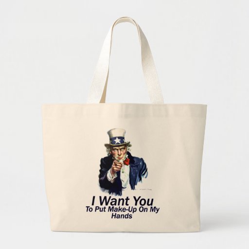 Want You: To Put Make-Up Tote Bag
