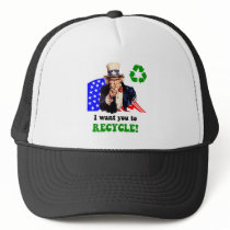 I want you to recycle! mesh hat