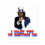 I WANT YOU TO RESTORE ME POST CARD