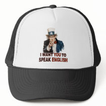 I Want You To Speak English Hat / Cap